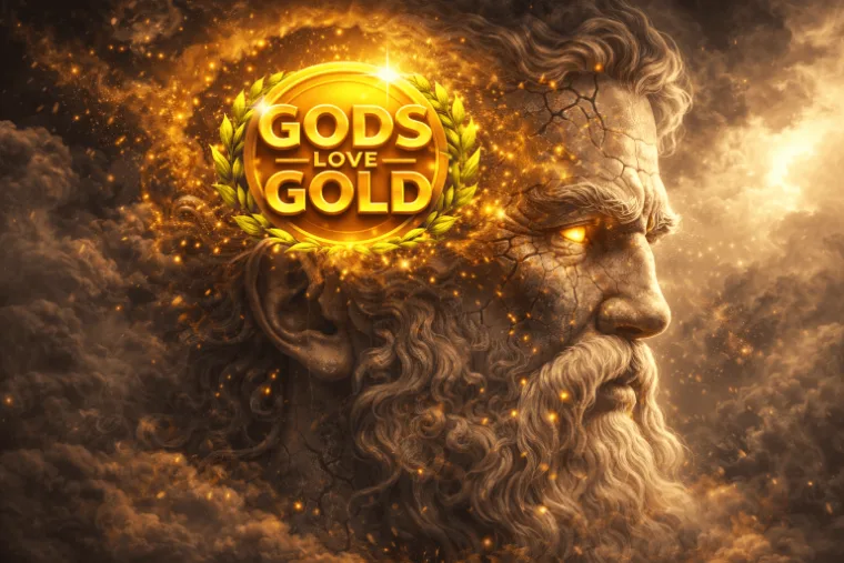 Tragamonedas Gods Love Gold con temática de dioses